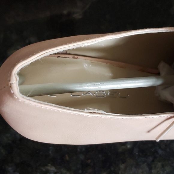 Vicky oxford beige pewter 3 in wrapped cone heel - Picture 6 of 8